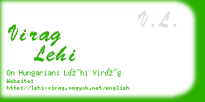 virag lehi business card